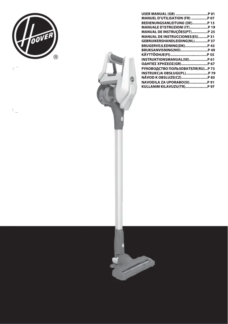 Page n°1 - Manuel utilisateur Hoover H-FREE 300 quick charge
