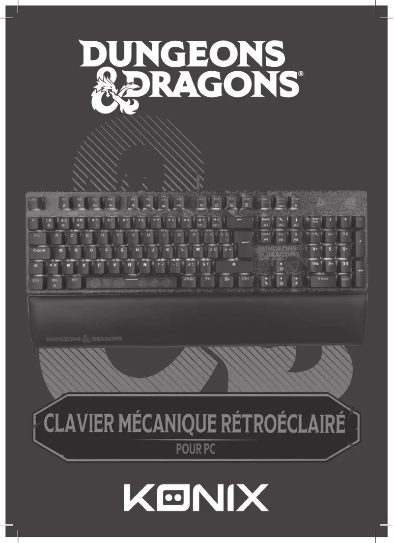 Image de la première page du manuel de l'appareil Dungeons & Dragons