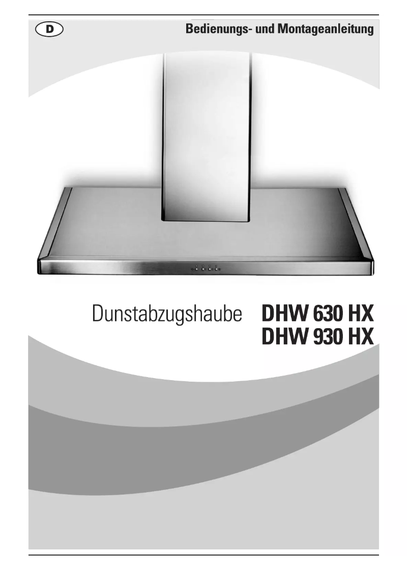 Image de la première page du manuel de l'appareil DHW 930 HX