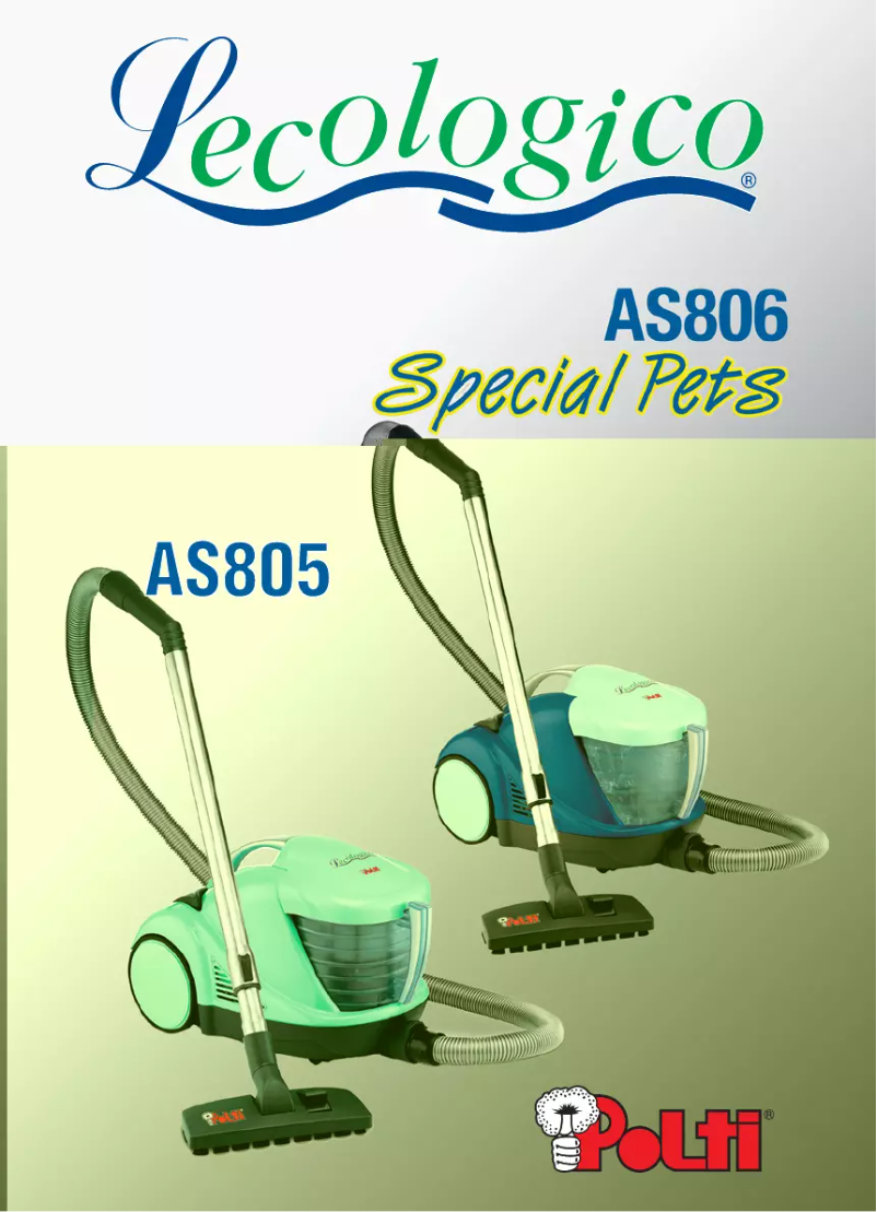 Image de la première page du manuel de l'appareil Lecologico AS806