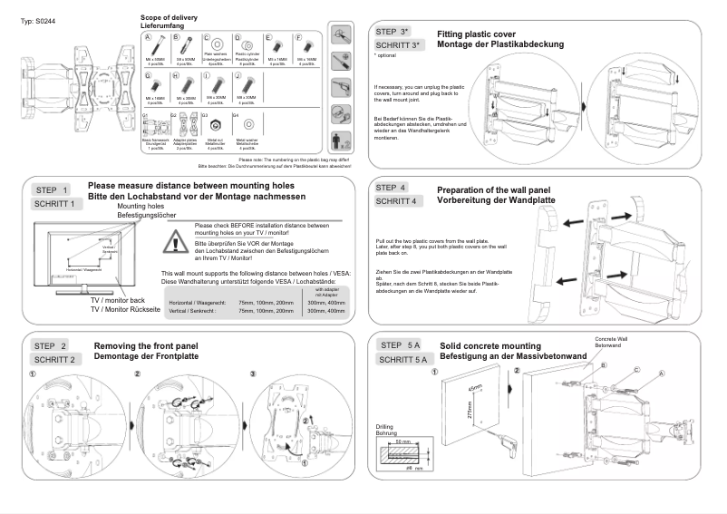 Page 1 de la notice Manuel utilisateur Ricoo S0244