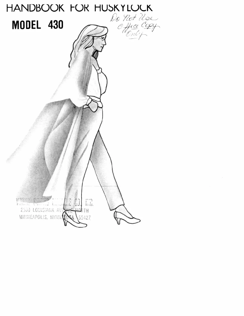 Page 1 de la notice Manuel utilisateur Husqvarna Huskylock 430