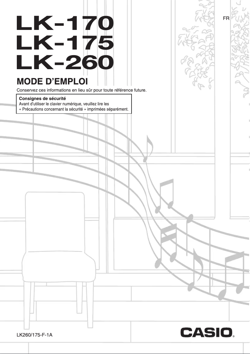 Page 1 de la notice Manuel utilisateur Casio LK-175