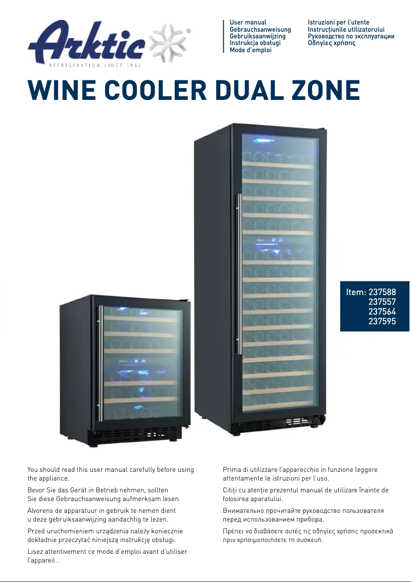 Page 1 de la notice Manuel utilisateur Arktic 237595