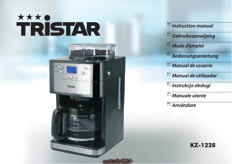 Page n°1 - Manuel utilisateur TriStar KZ-1228