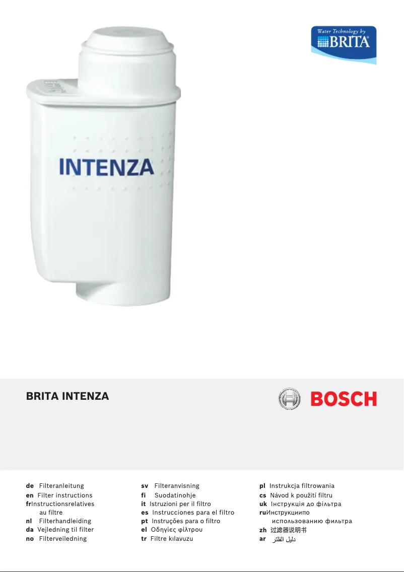 Page 1 of the manual User Manual Bosch TES80751DE