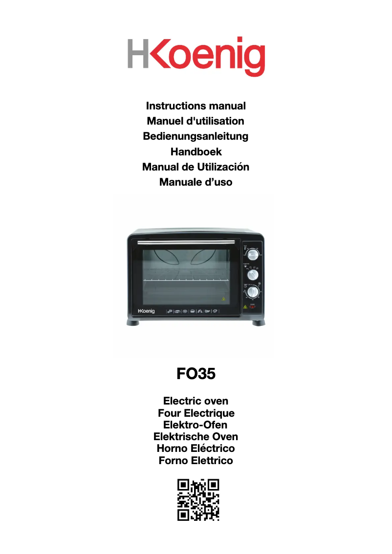 Image de la première page du manuel de l'appareil FO35