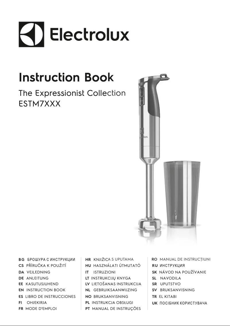 Page 1 of the manual User Manual Electrolux ESTM7500S