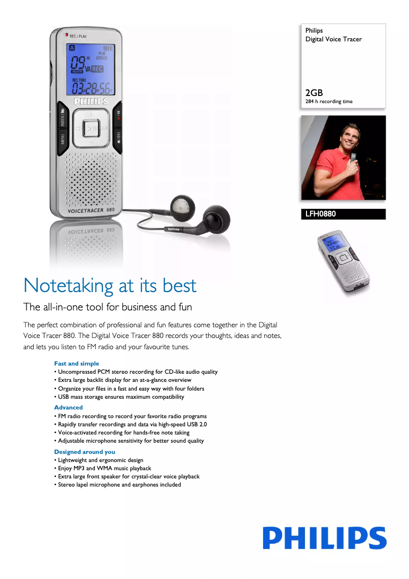 Image de la première page du manuel de l'appareil LFH0880