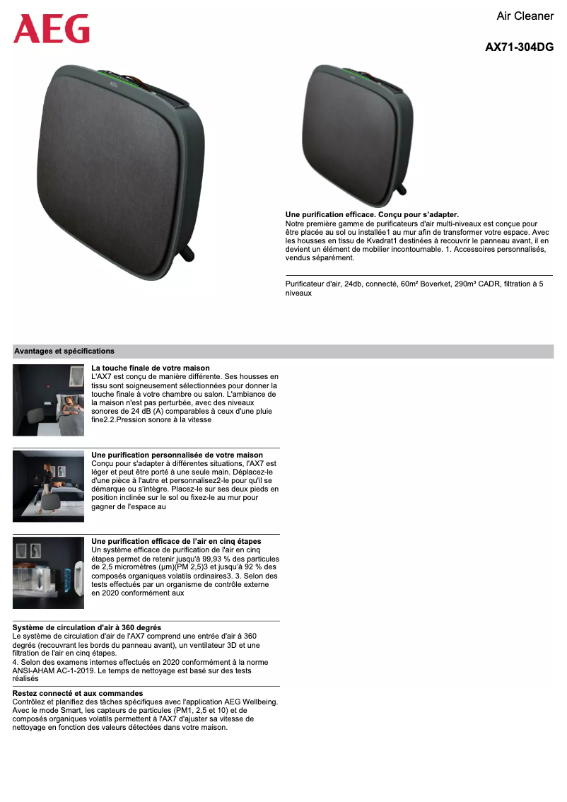 Imagen de la primera página del manual del dispositivo AX71-304