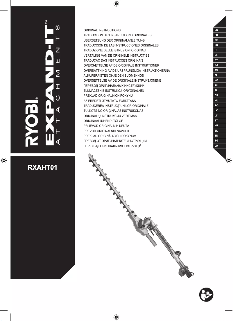 Page 1 de la notice Manuel utilisateur RYOBI Expand-It RXAHT01