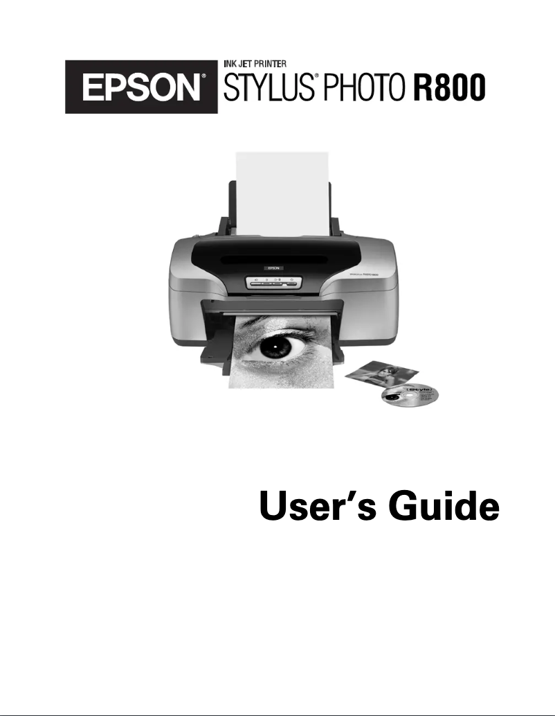 Page 1 de la notice Manuel utilisateur Epson Stylus Photo R800