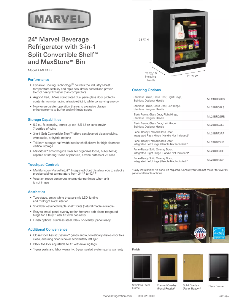 Image de la première page du manuel de l'appareil ML24BRP3LP