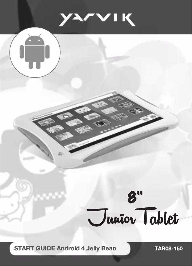 Page n°1 - Manuel utilisateur Yarvik Junior TAB08-150