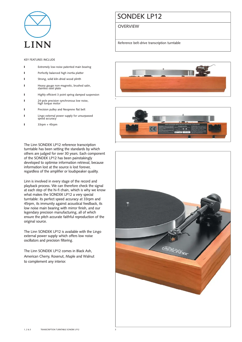Image de la première page du manuel de l'appareil Selekt LP12