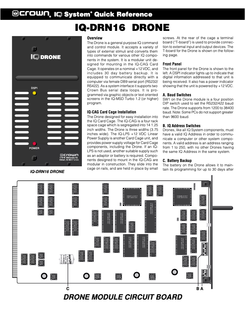Image de la première page du manuel de l'appareil DRN-16