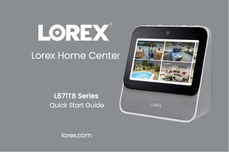 Page 1 de la notice Manuel utilisateur Lorex L871T8E-2CA2