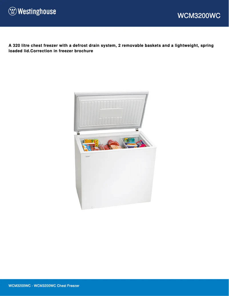 Image de la première page du manuel de l'appareil WCM3200WC