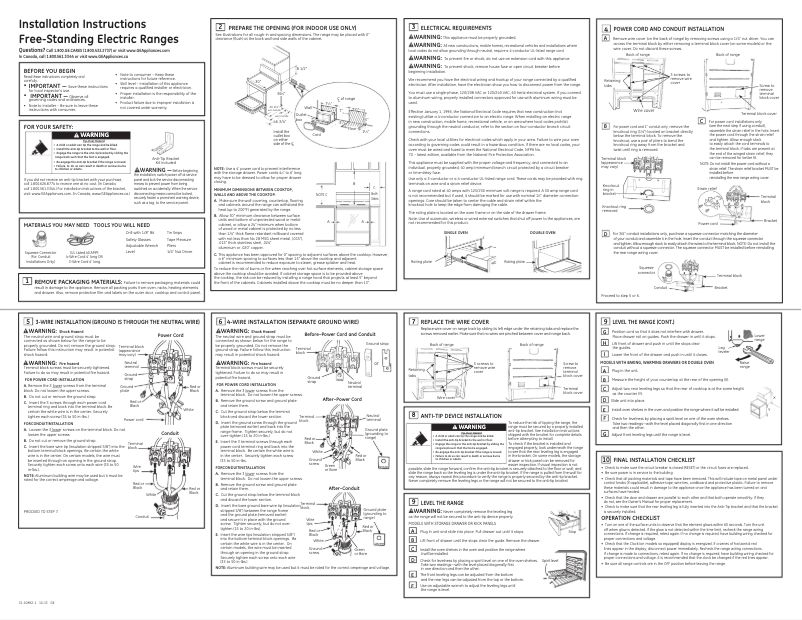 Page 1 de la notice Guide d'installation Hotpoint RB720DHBB