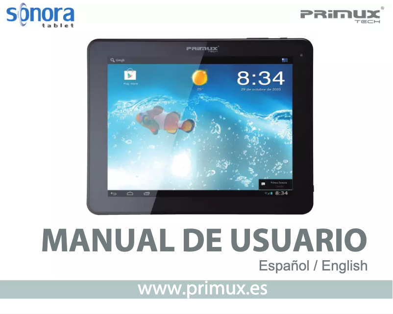Page n°1 - Manuel utilisateur Primux Sonora