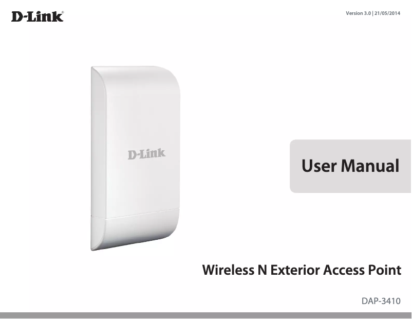 Page 1 de la notice Mode d'emploi D-Link DAP-3410