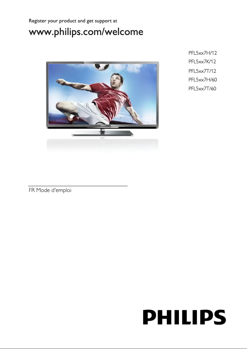 Page 1 de la notice Manuel utilisateur Philips 55PFL5527T