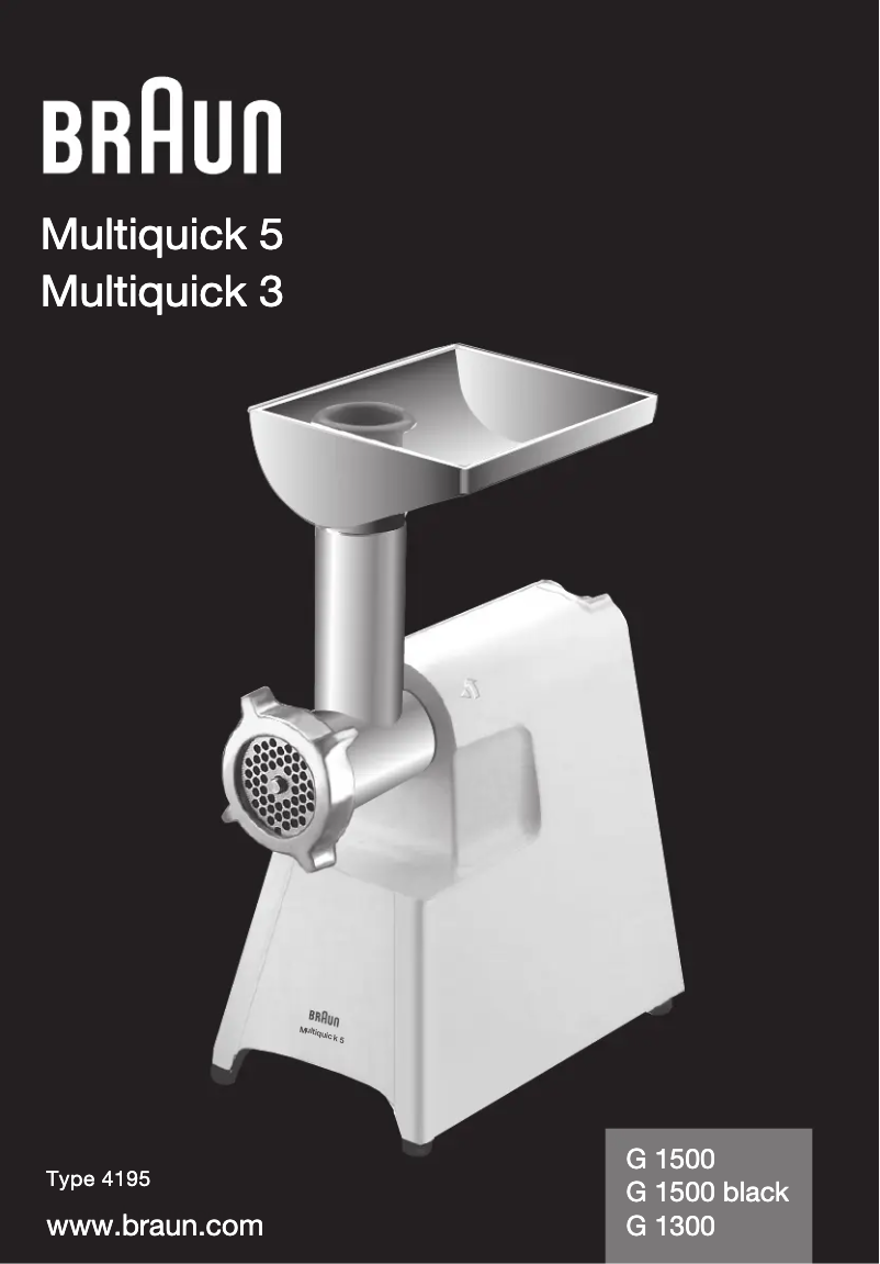 Image de la première page du manuel de l'appareil Multiquick 3 G1300