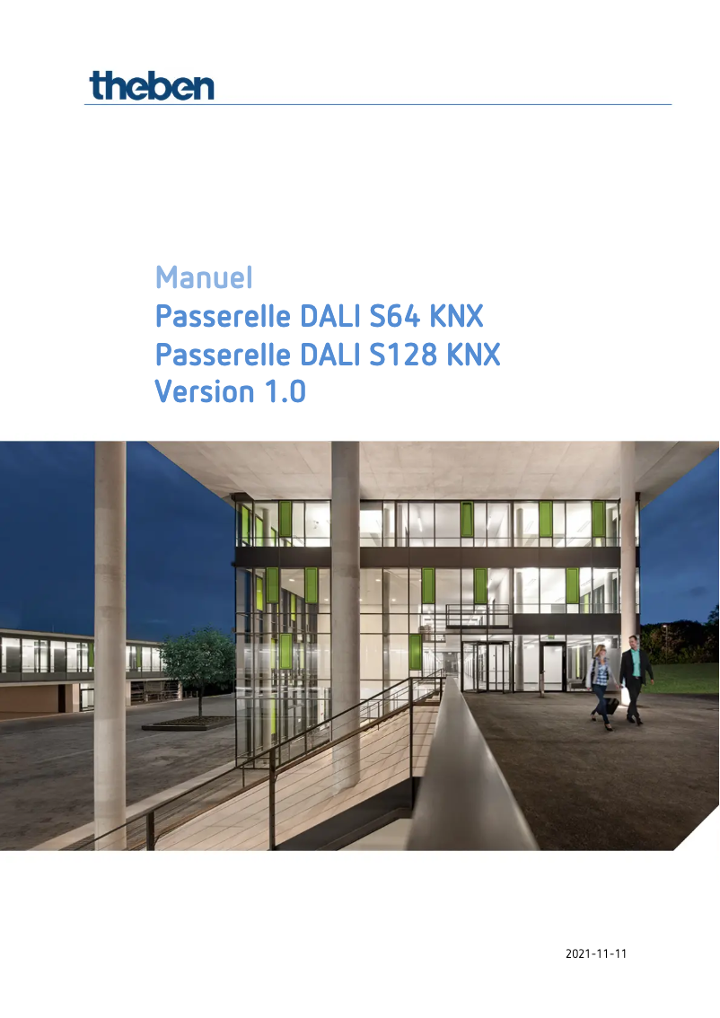 Image de la première page du manuel de l'appareil DALI-Gateway S128 KNX