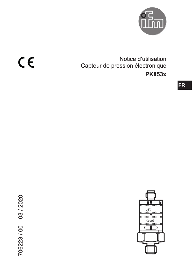 Página 1 del manual Manual de usuario IFM PK8530