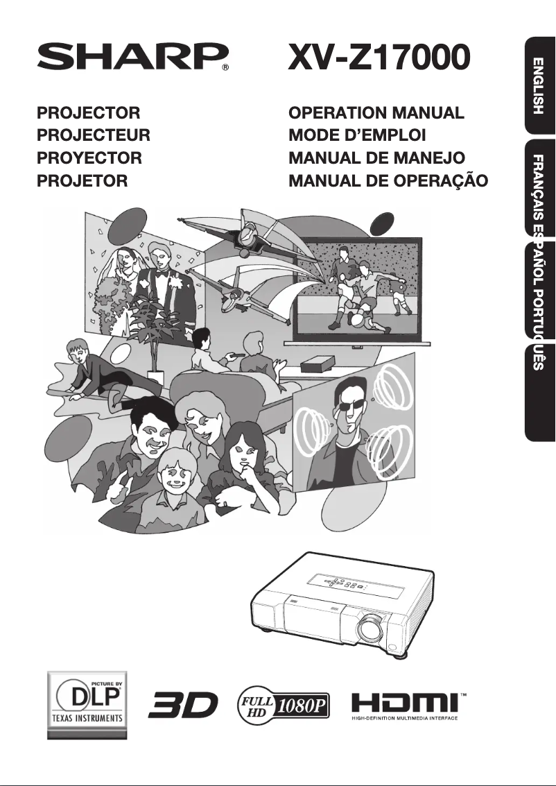 Page 1 de la notice Manuel utilisateur Sharp XV-Z17000