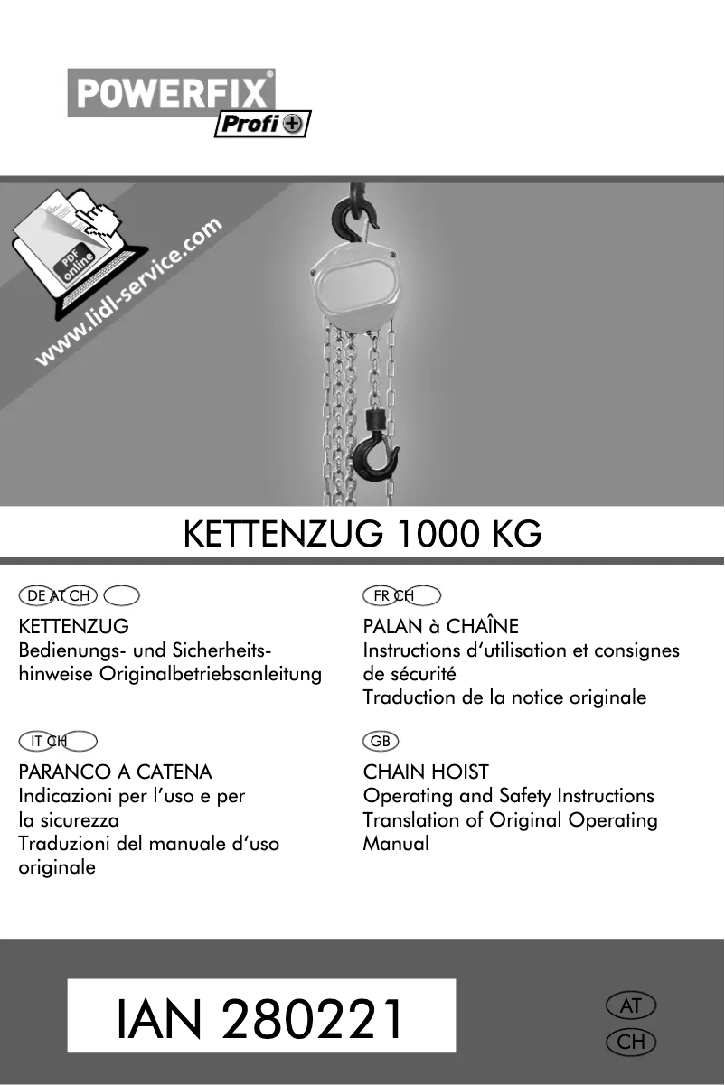 Page n°1 - Manuel utilisateur Powerfix IAN 280221