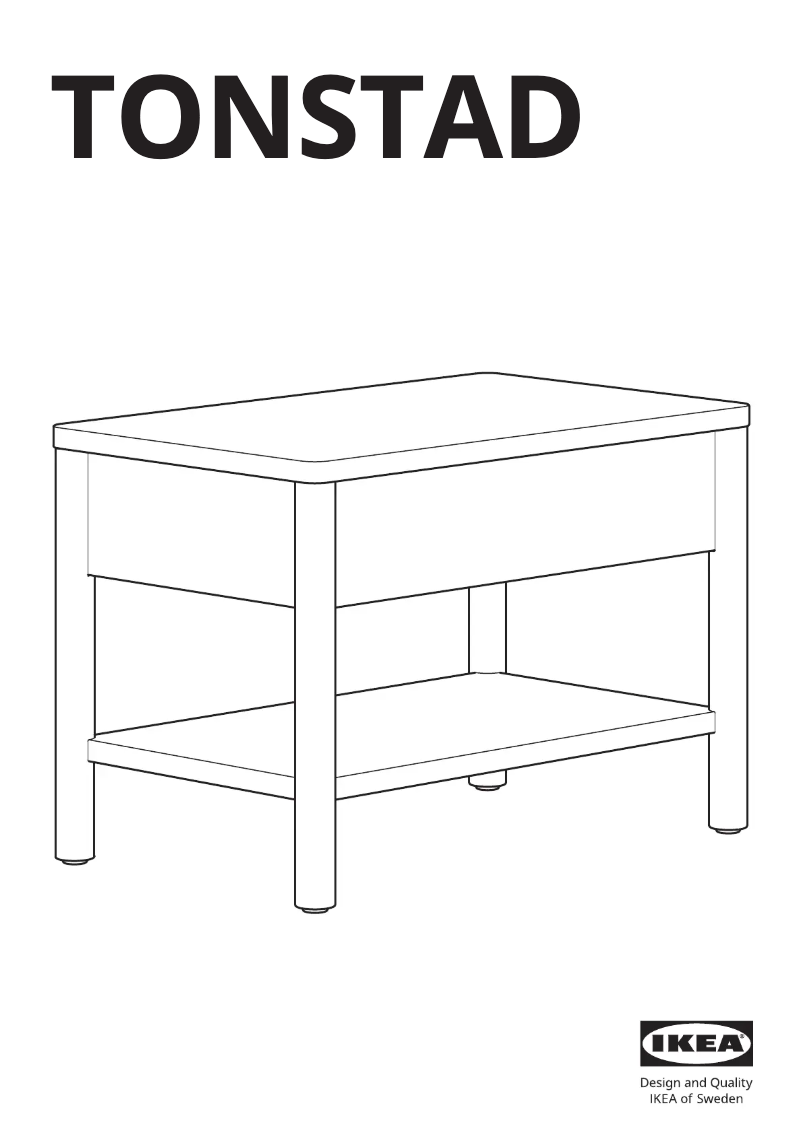 Image de la première page du manuel de l'appareil TONSTAD 205.284.73