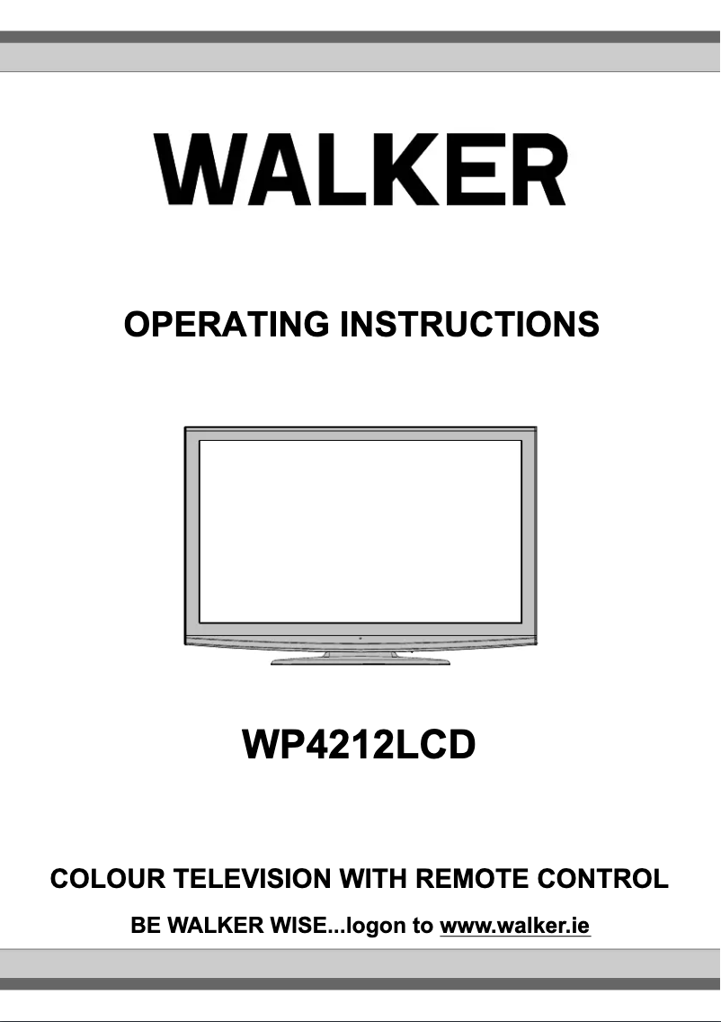 Página 1 del manual Manual de usuario Walker WP4212LCD