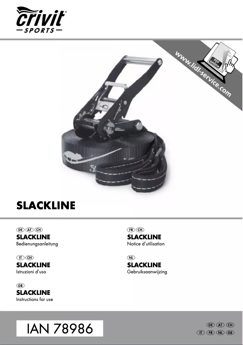Page n°1 - Manuel utilisateur Crivit IAN 78986