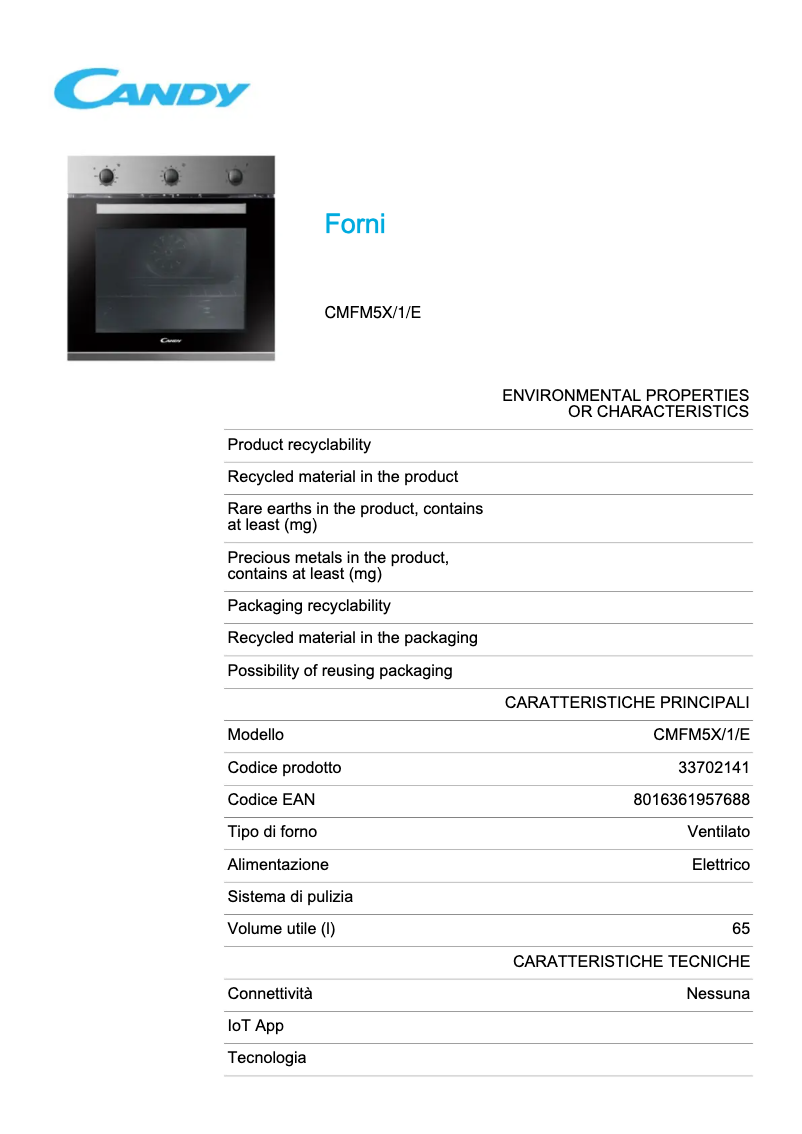 Image de la première page du manuel de l'appareil CMFM5X/1/E