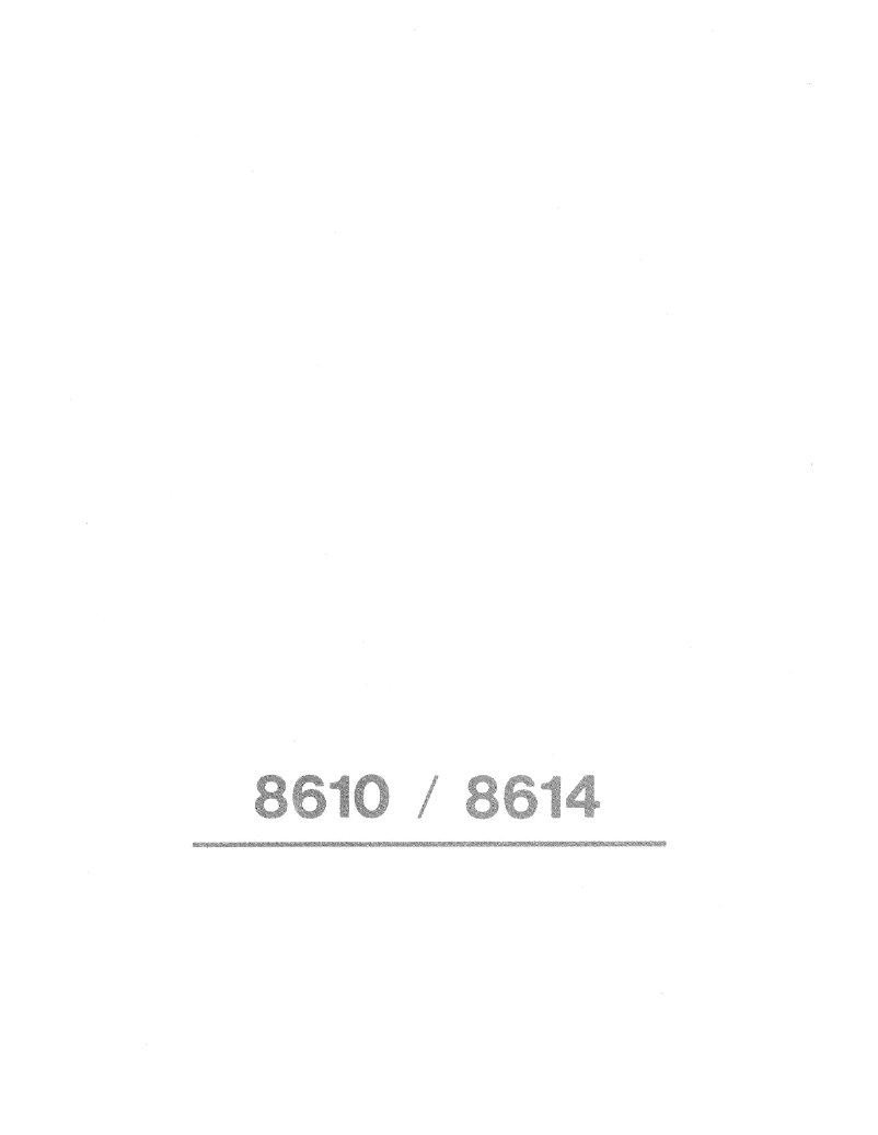 Image de la première page du manuel de l'appareil 8614