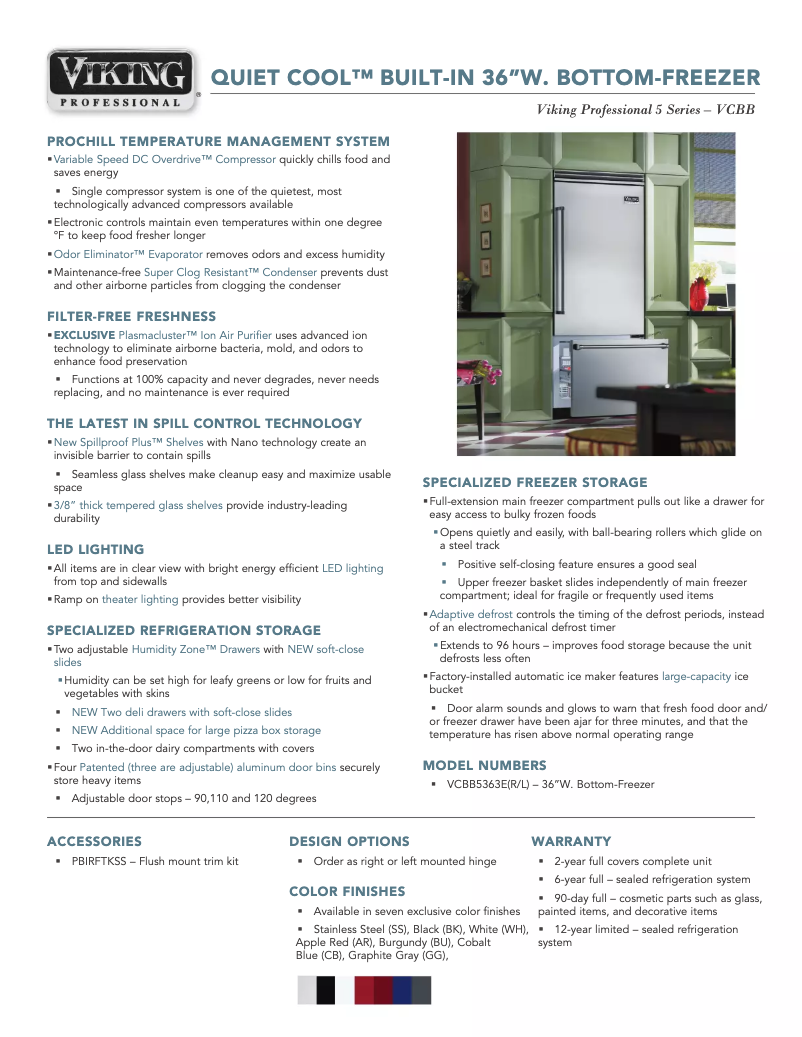 Image de la première page du manuel de l'appareil VCBB5363ELBK