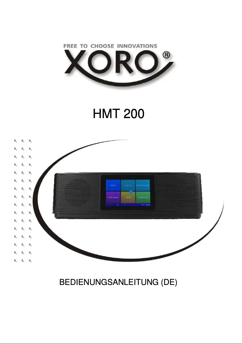 Page 1 de la notice Manuel utilisateur Xoro HMT 200