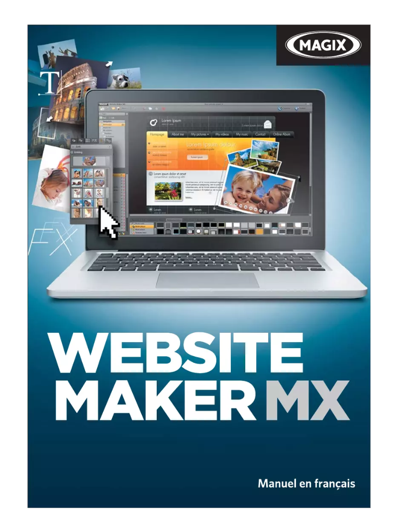 Page 1 de la notice Manuel utilisateur Magix Website Maker MX