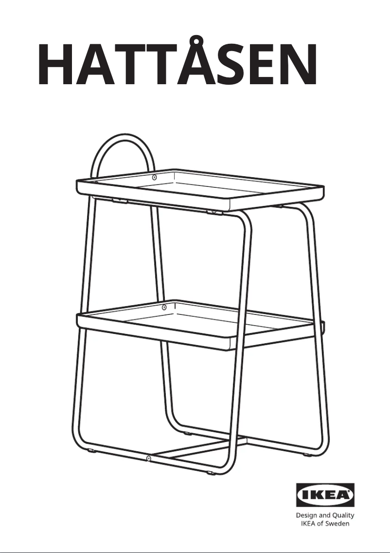 Page 1 de la notice Manuel utilisateur Ikea HATTÅSEN 905.841.92