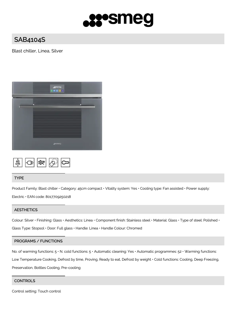 Image de la première page du manuel de l'appareil SAB4104S