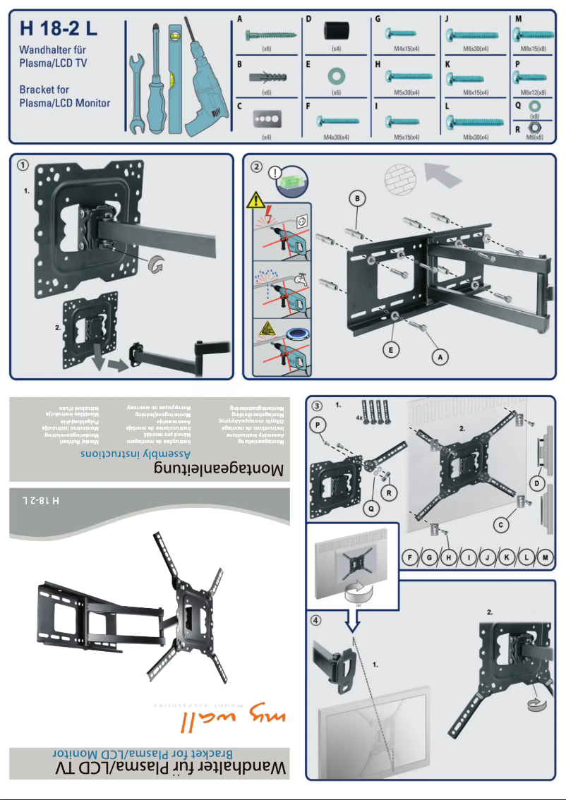 Page 1 de la notice Manuel utilisateur My Wall H 18-2 L