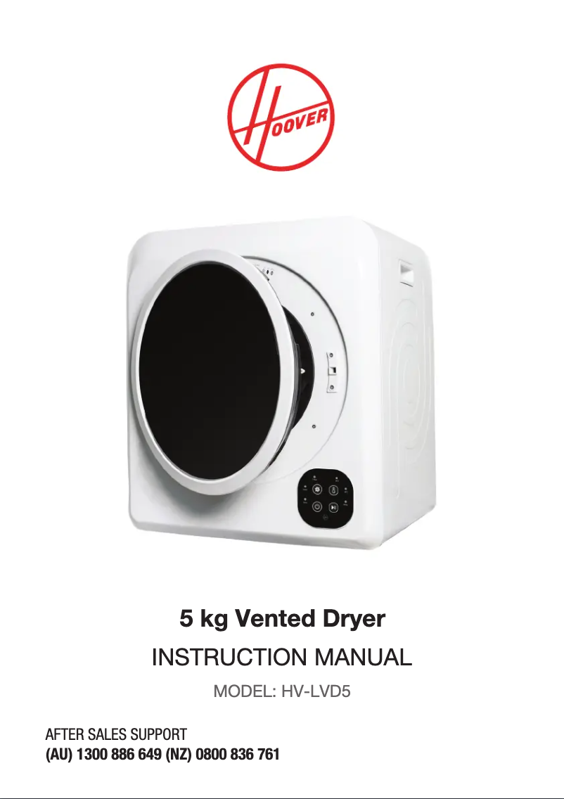 Page 1 de la notice Manuel utilisateur Hoover HV-LVD5