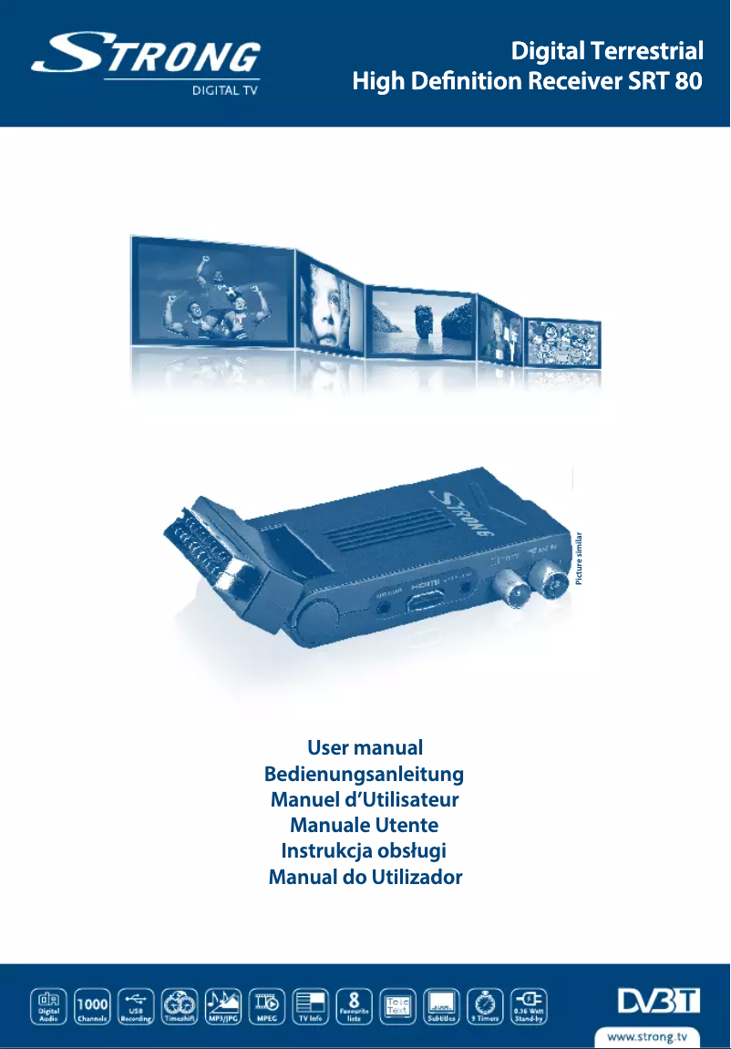 Page n°1 - Manuel utilisateur Strong SRT 80