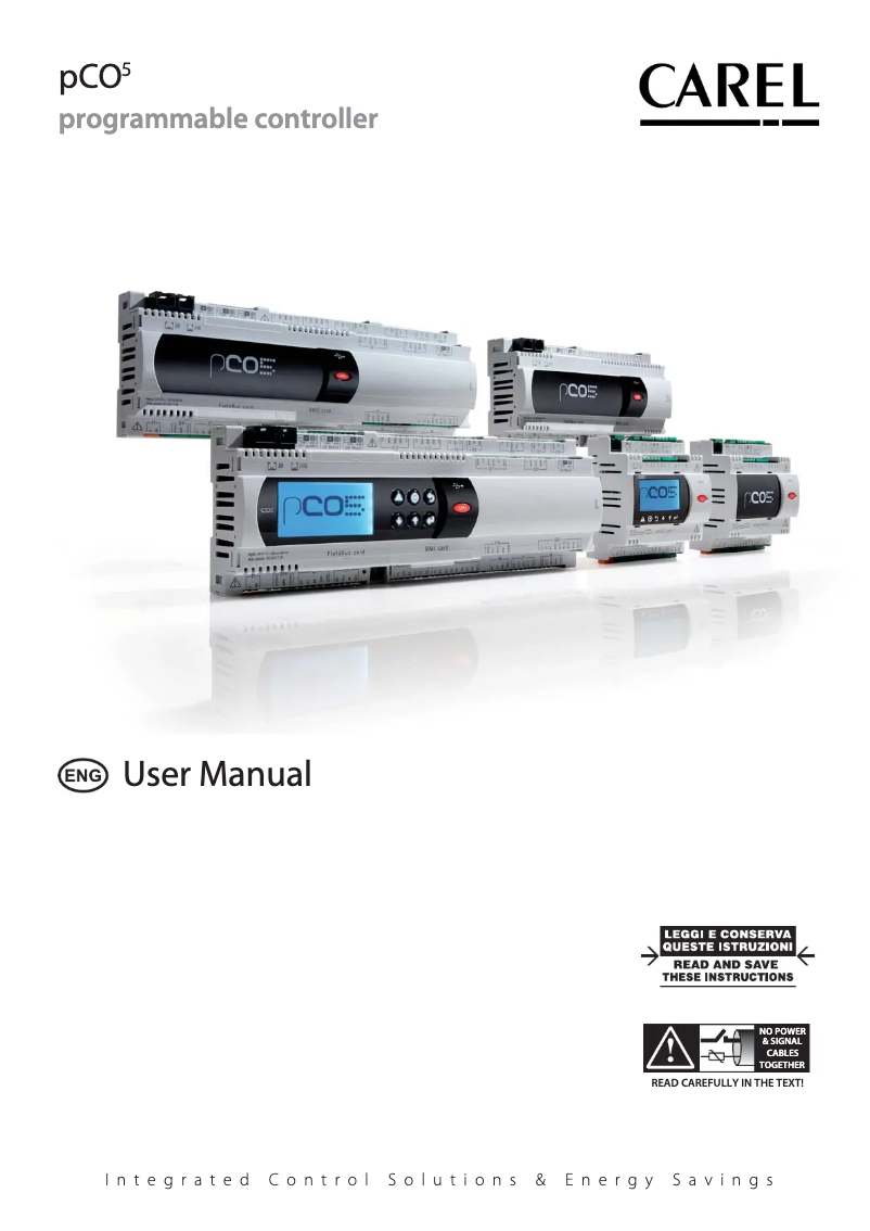 Page n°1 - Manuel utilisateur Carel pCO5