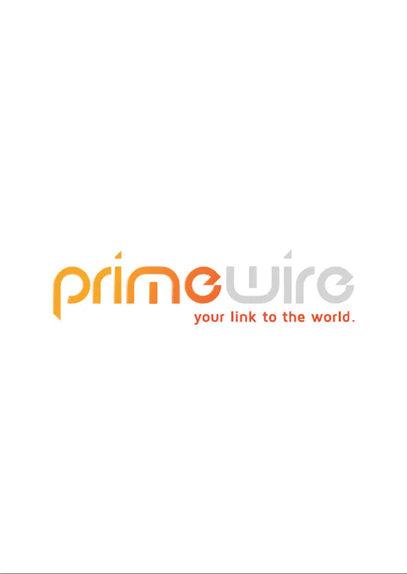 Page 1 de la notice Manuel utilisateur Primewire 302805