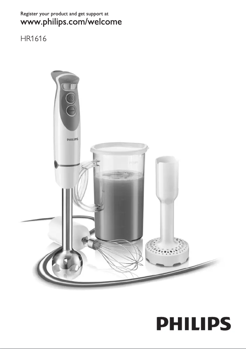 Image de la première page du manuel de l'appareil Viva Collection HR1616