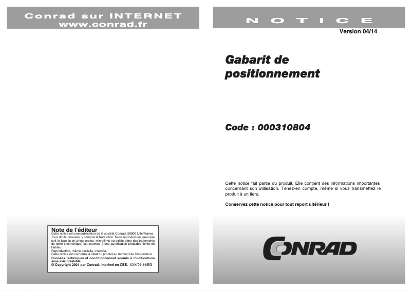 Image de la première page du manuel de l'appareil Just1 Alignment