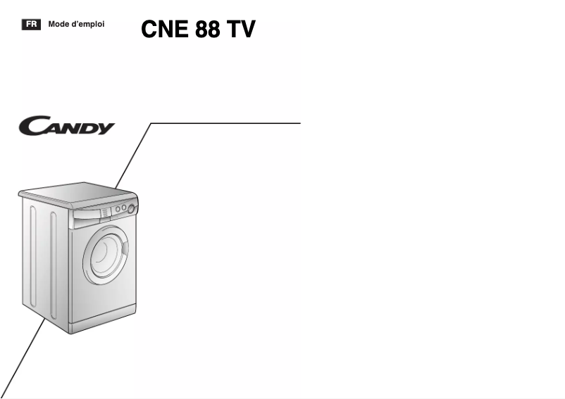 Page n°1 - Manuel utilisateur Candy LBCNE88TV-47