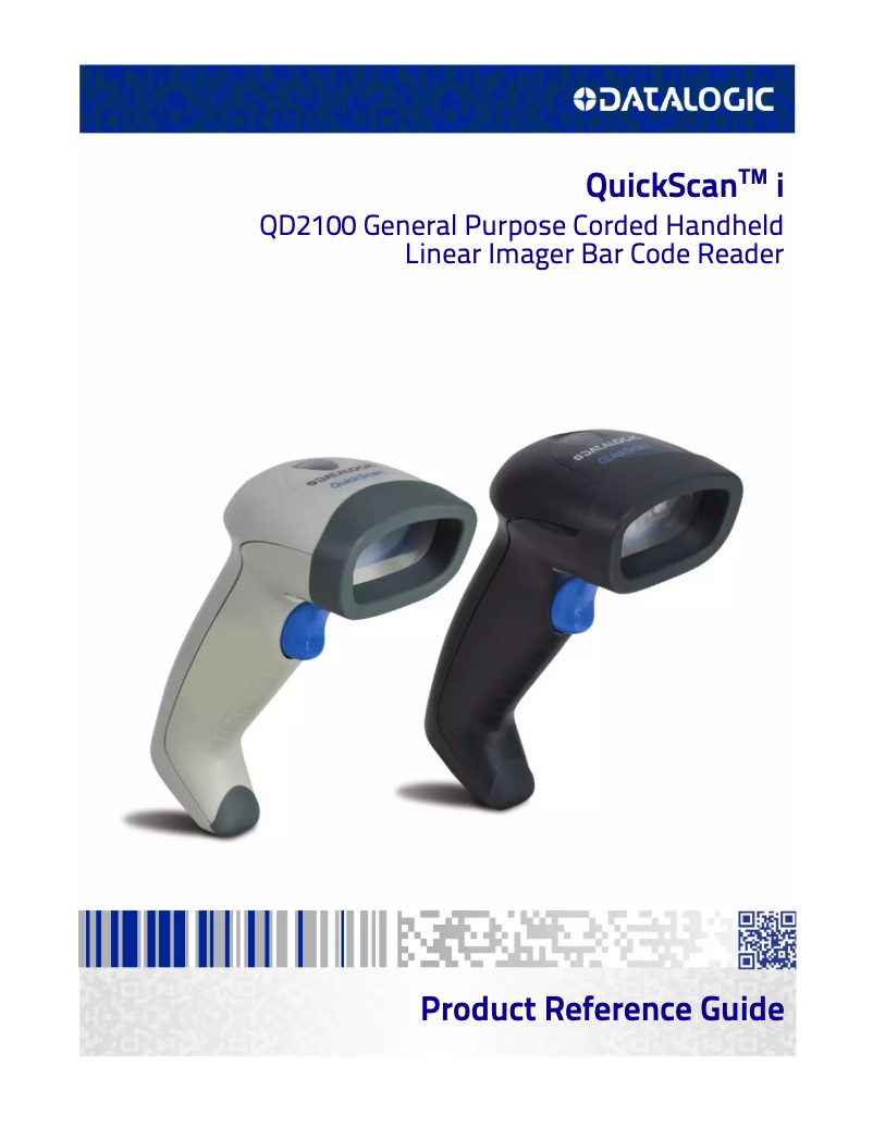 First page image of the manual for QuickScan QD2131